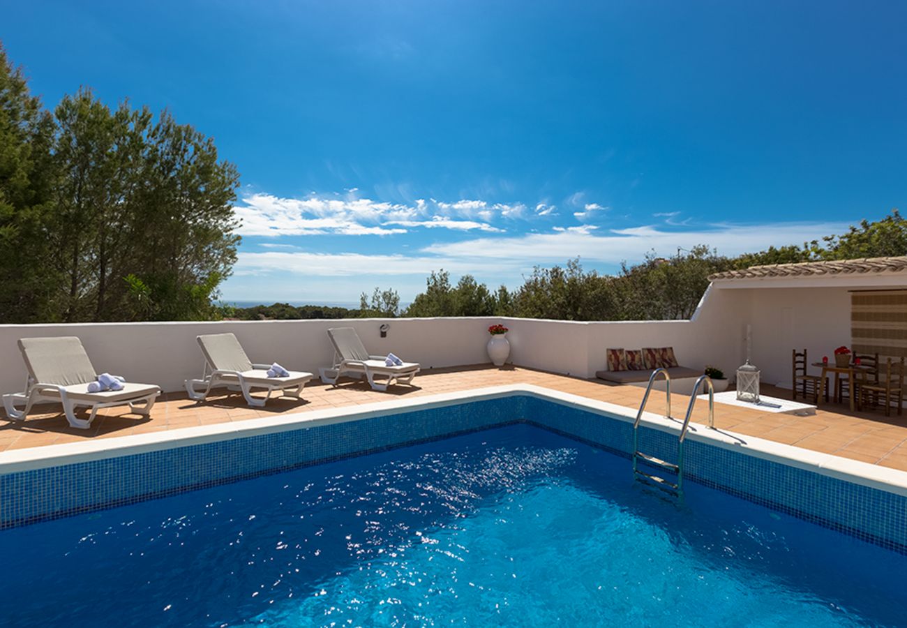 Villa in Benissa - MILOU, charmante villa voor 6 personen met uitzicht op zee, privé zwembad en gratis wifi