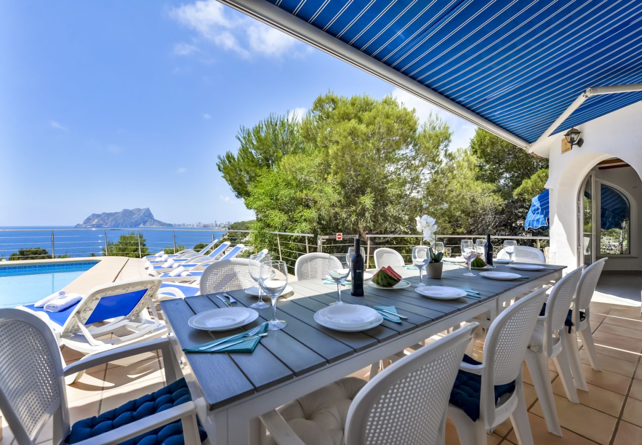 Villa in Benissa - villa te huur in Benissa ARC voor 12 personen, privé zwembad en zeezicht