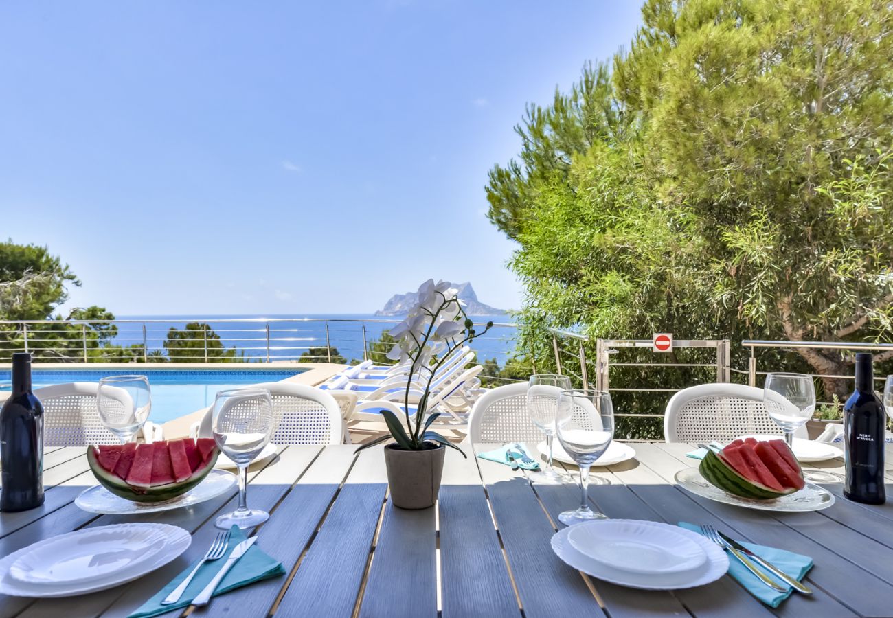 Villa in Benissa - villa te huur in Benissa ARC voor 12 personen, privé zwembad en zeezicht