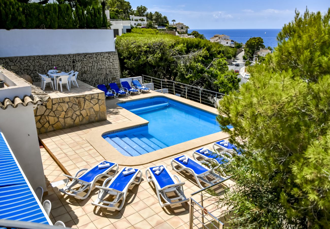 Villa in Benissa - villa te huur in Benissa ARC voor 12 personen, privé zwembad en zeezicht