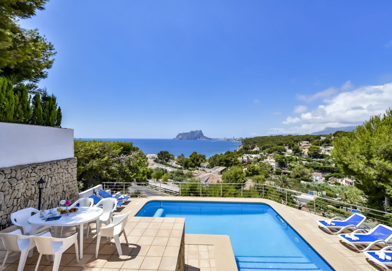 Villa in Benissa - villa te huur in Benissa ARC voor 12 personen, privé zwembad en zeezicht