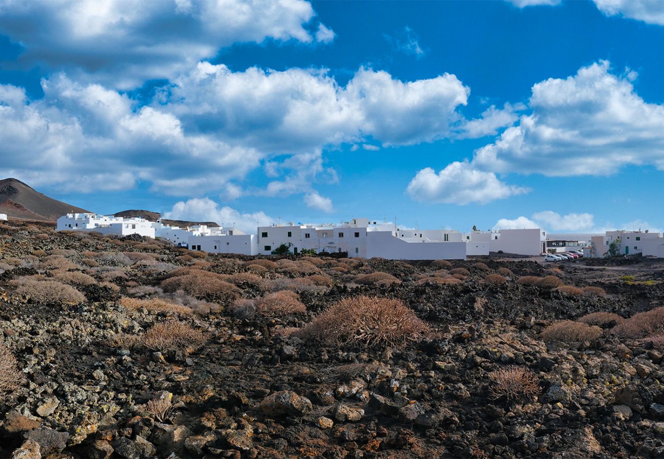 Huis in El Golfo - El Golfito -azotea con vista mar