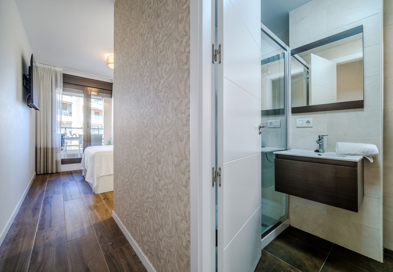 Apartament w Javea - Brisas del Arenal Apartment Javea, Terraza, AC y Piscina 