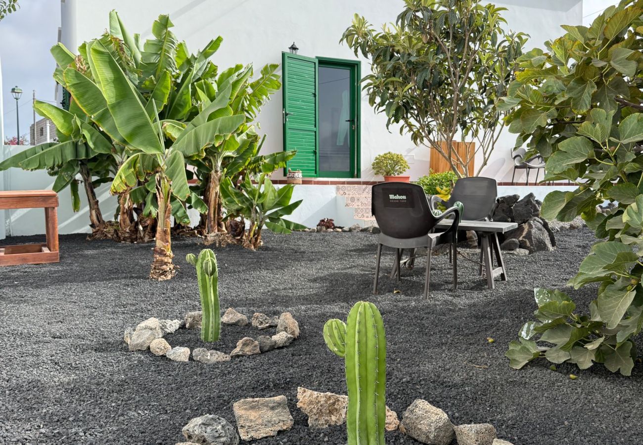 Dom w Tinajo - NoPasaNada: apartmento privado el Hierro, vistas al jardín
