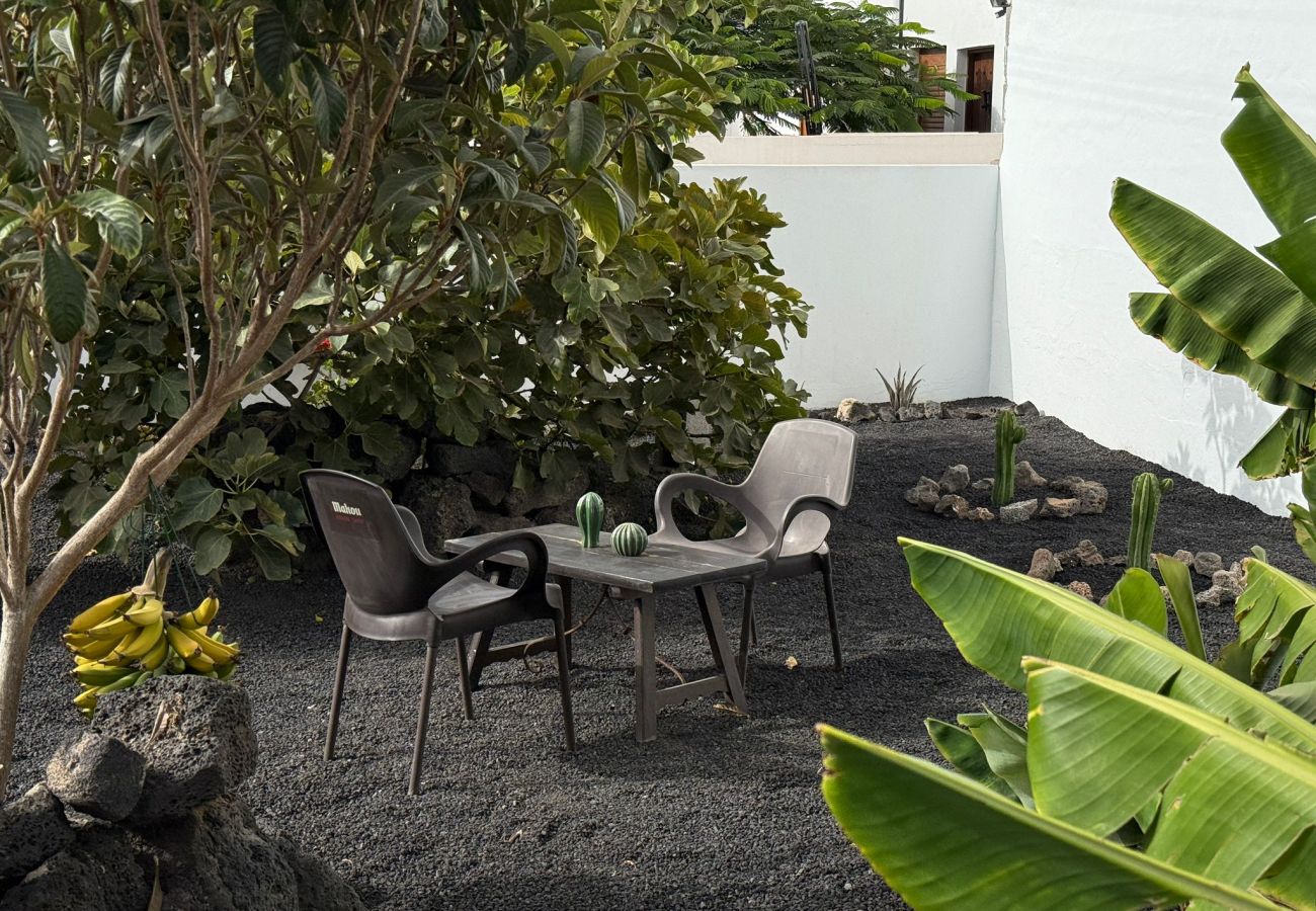Dom w Tinajo - NoPasaNada: apartmento privado el Hierro, vistas al jardín